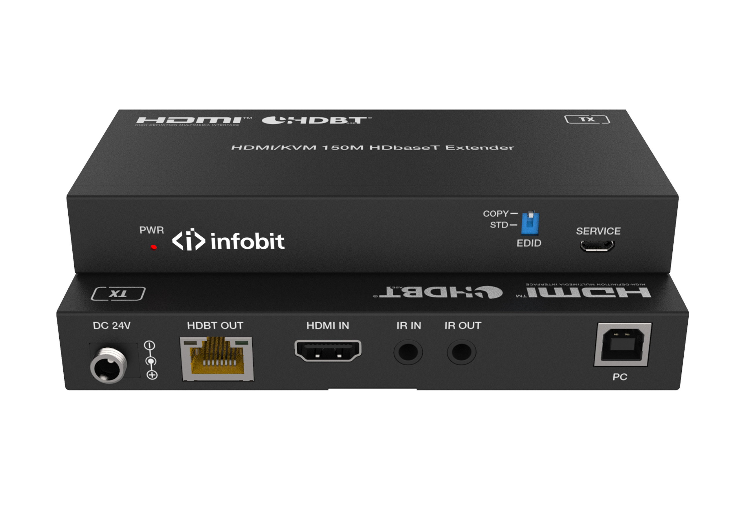 Приемо-передатчик Infobit iTrans E150SK HDBaseT HDMI 18.0Gbps, 150m for 1080p, 120m for 4K/60Hz